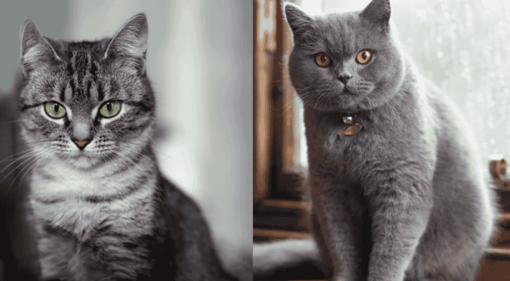 Are there any notable differences in the breed standards for American Shorthairs and British Shorthairs?